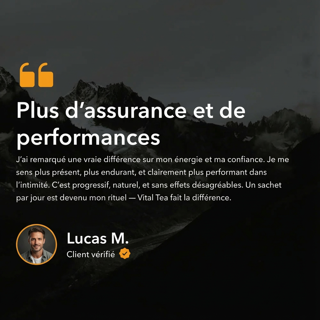 Vitalité Masculine – Thé Énergie et Performance