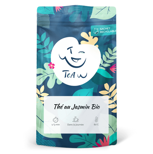 Sachet 100g vrac Thé Vert au Jasmin BIO Vital Tea